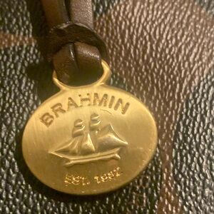 Brahmin large handbag. Brown and black. Like new!